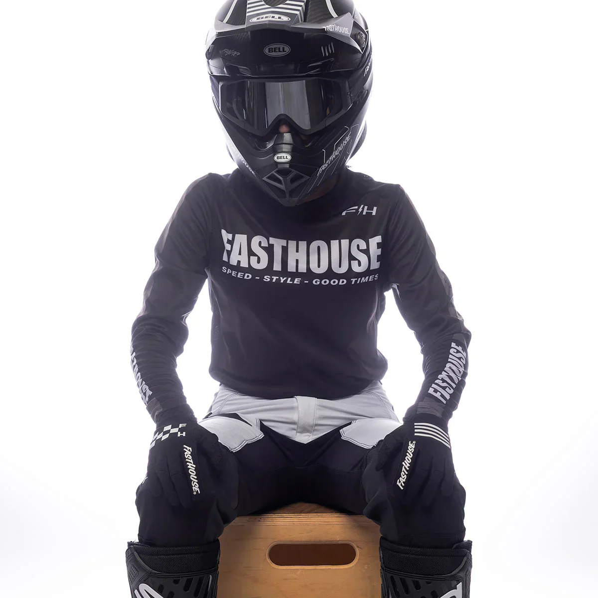 Fasthouse - 2026 Womens Elrod Storm Black MX Combo - Image 6