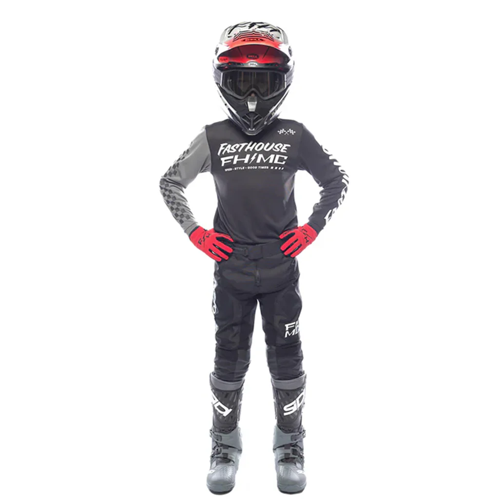 Fasthouse Youth Carbon Method Black/Gray MX Combo - Image 2