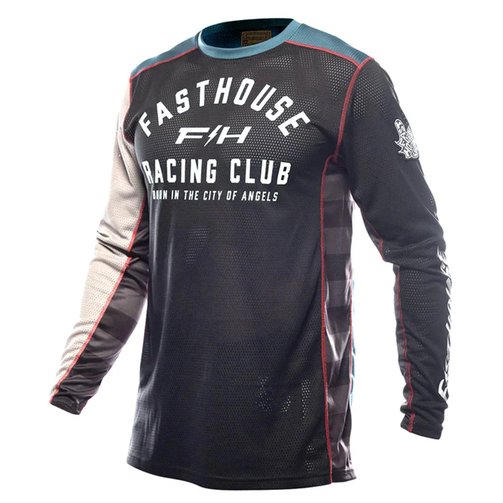 Fasthouse - Grindhouse Club Light Gray/Teal MX Combo - Image 4