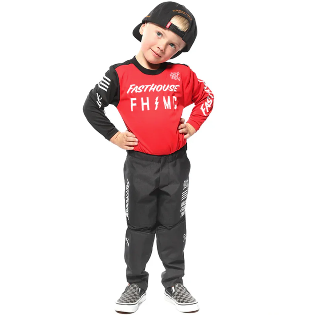 Fasthouse - Kids Akin Red/Black MX Combo - Image 2
