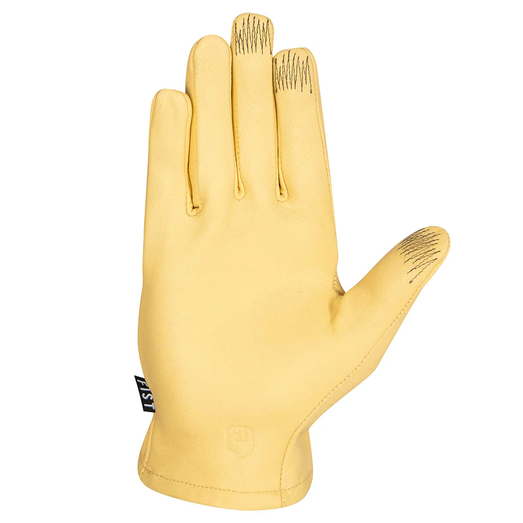 Fist - The Rig Yellow Leather Gloves - Image 2