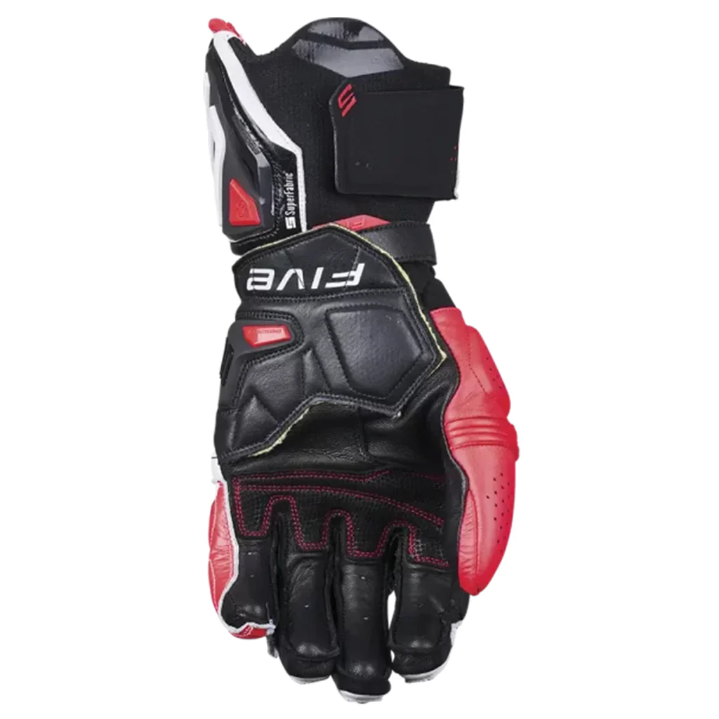 Five - RFX-1 Evo White/Red Gloves - Image 2