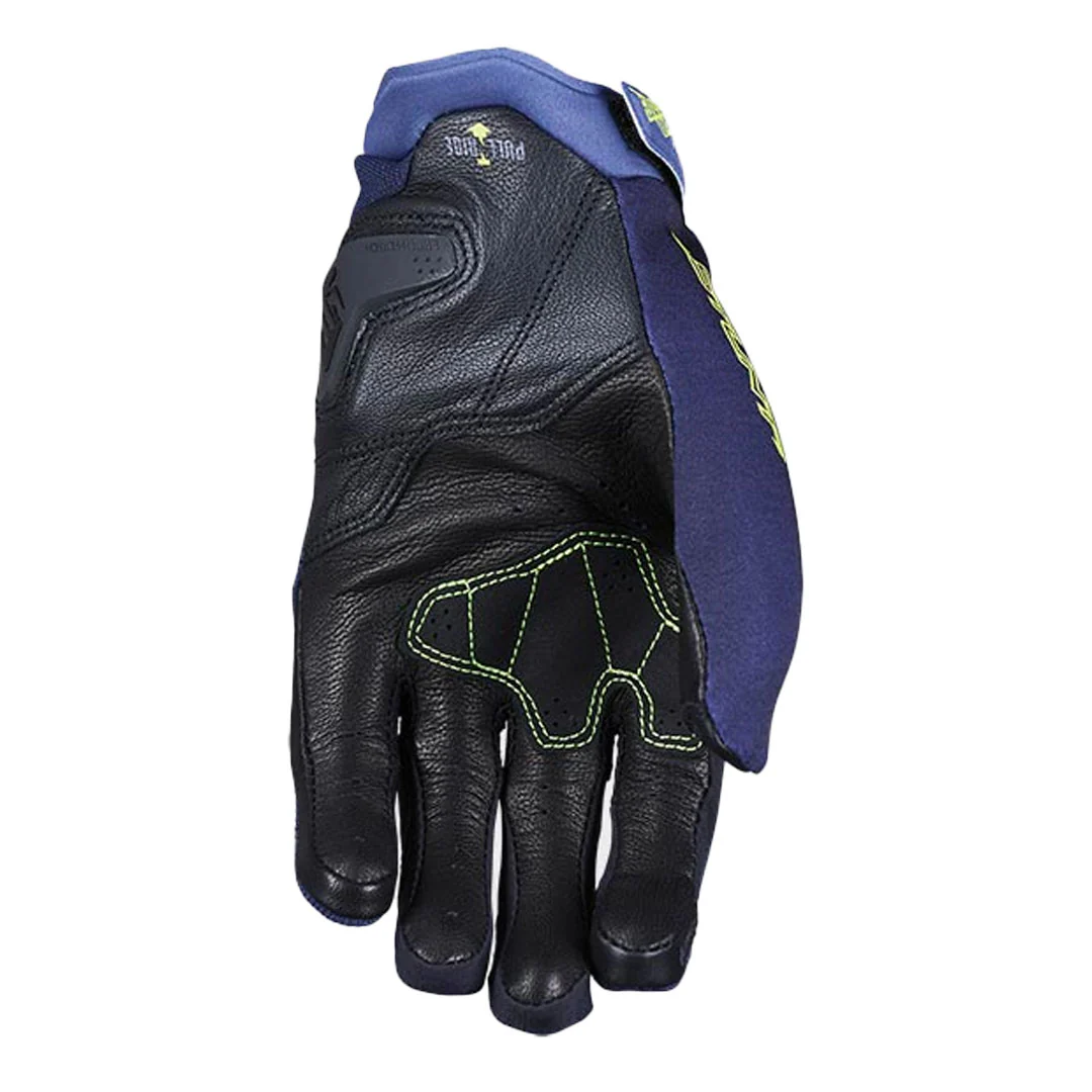 Five - Stunt Evo 2 Blue/Yellow Gloves - Image 2