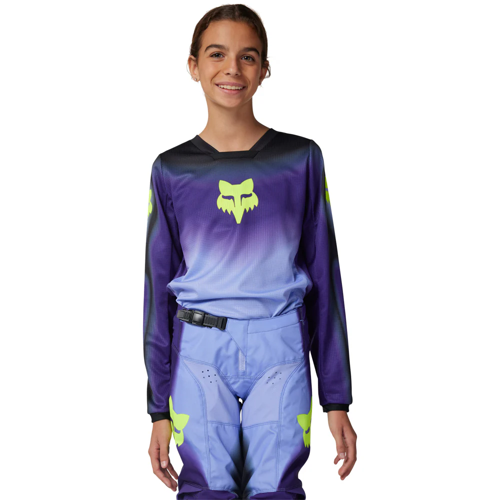 Fox - 180 Youth Interfere Black Blue Jersey - YS - Image 3