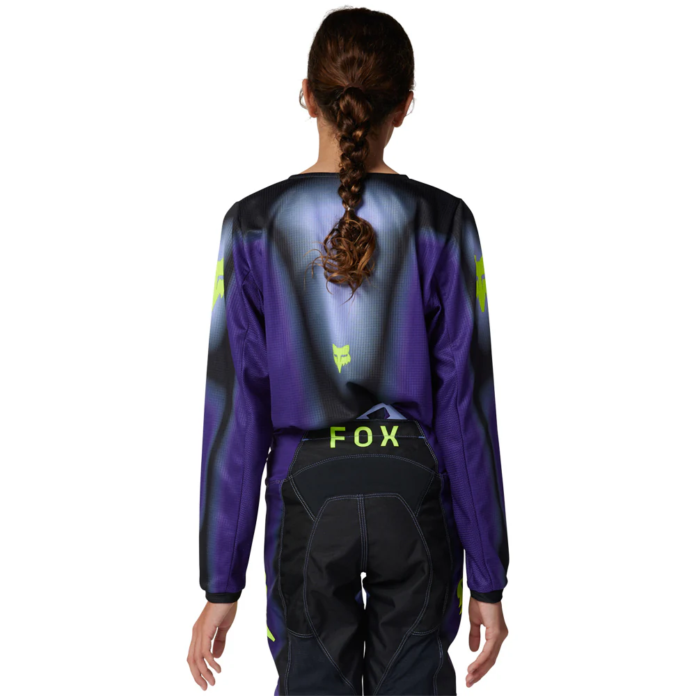 Fox - 180 Youth Interfere Black Blue Jersey - YS - Image 4