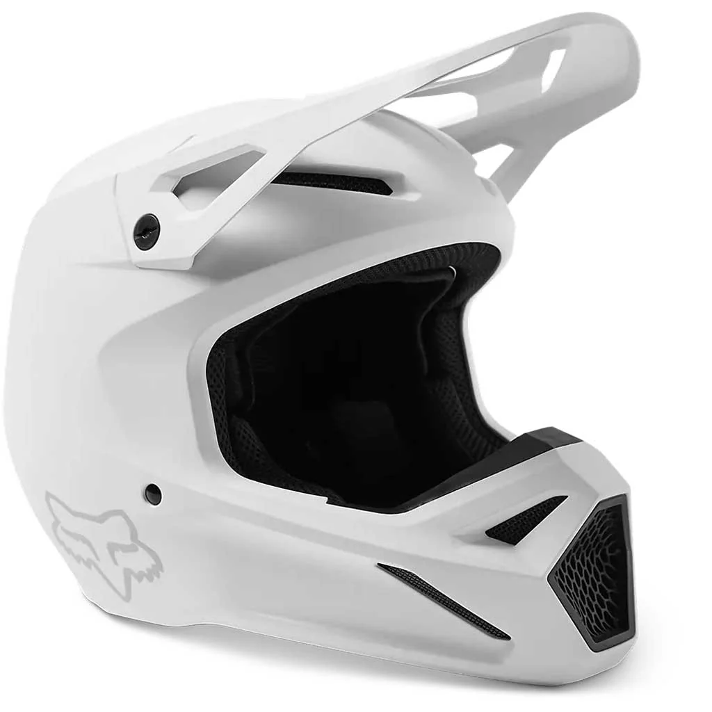 Fox - 2024 V1 Solid White Helmet