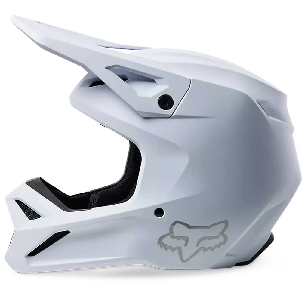 Fox - 2024 V1 Solid White Helmet - Image 2
