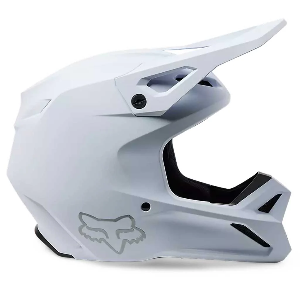 Fox - 2024 V1 Solid White Helmet - Image 3