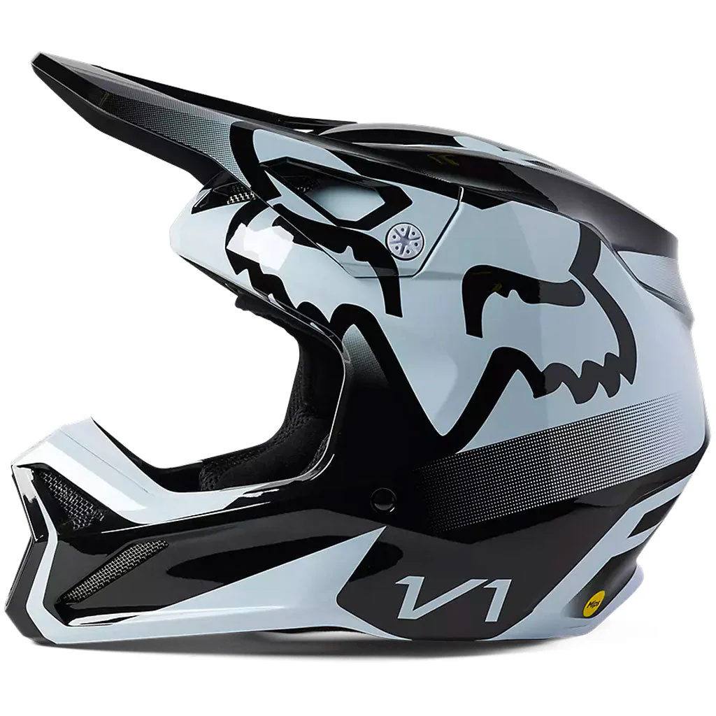Fox - 2023 Youth V1 Leed Black/White Helmet - Image 3