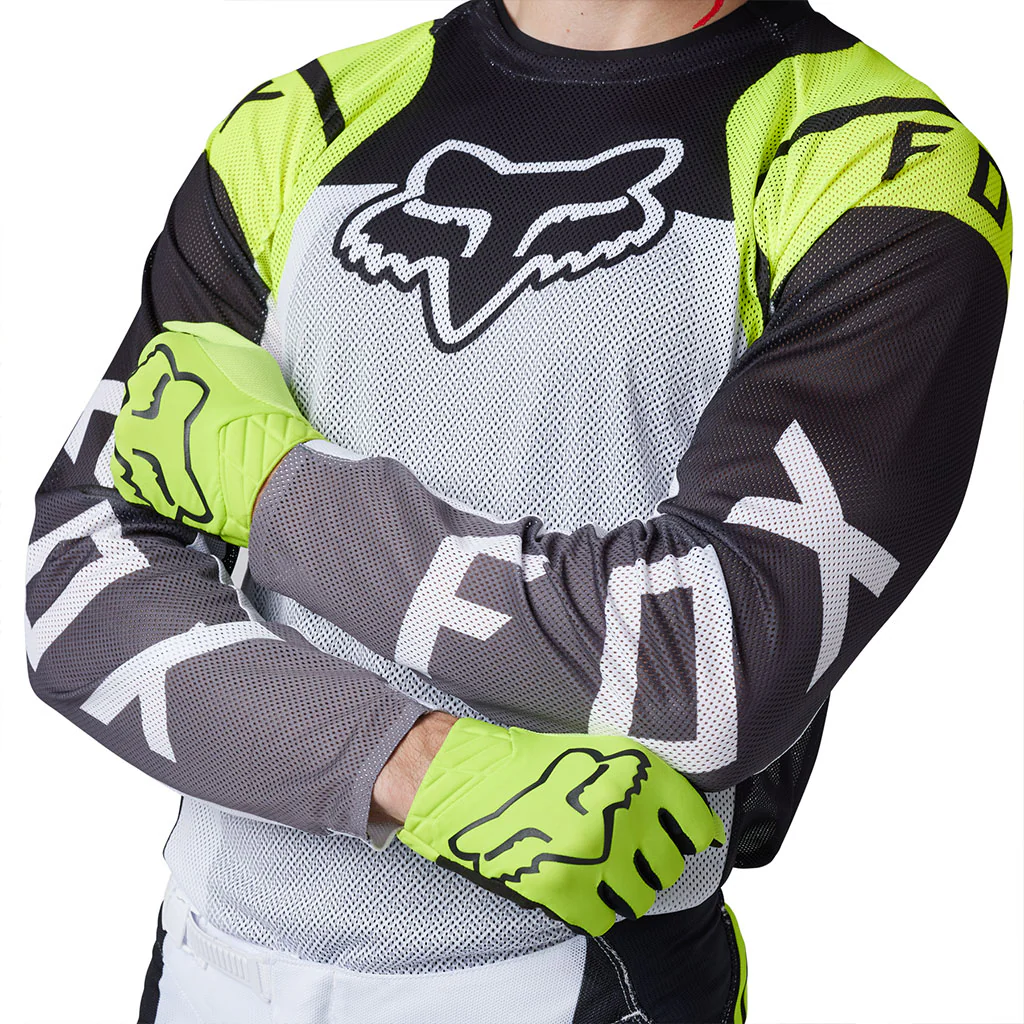 Fox - 2024 Airline Sensory Black/Grey/Yellow Jersey - Image 2