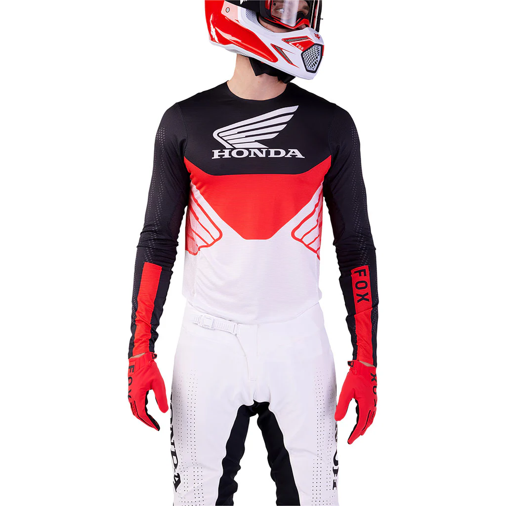 Fox - 2025 Flexair Honda Black/Red/White Jersey - Image 4
