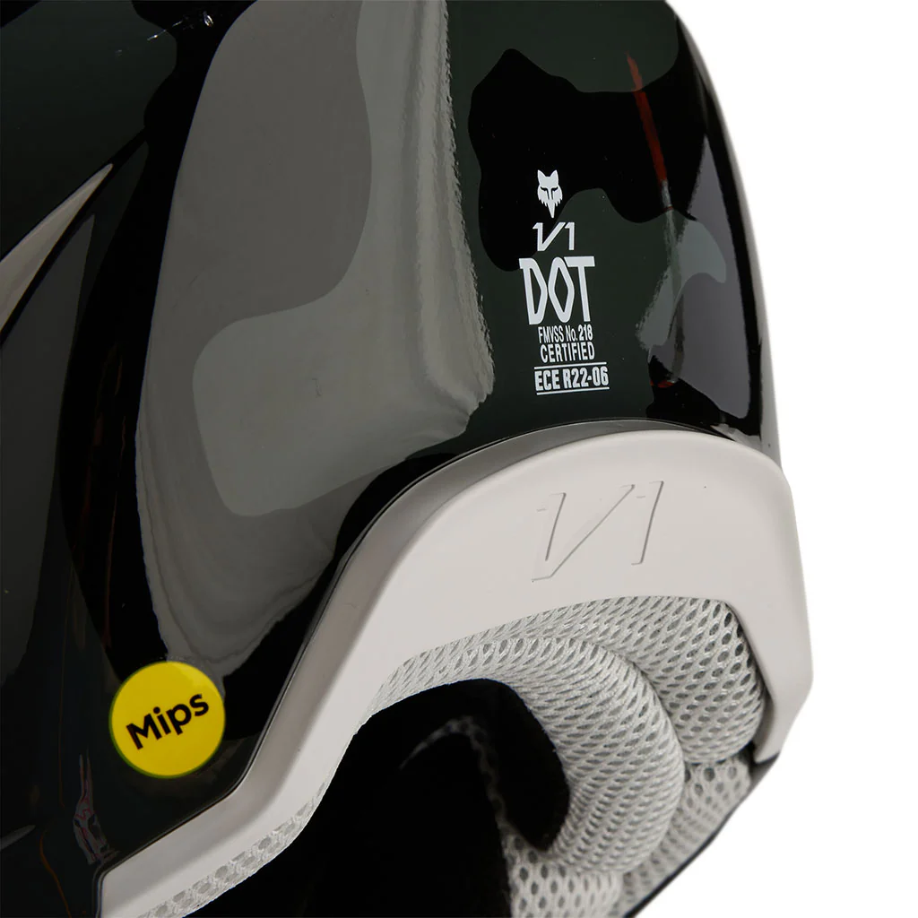 Fox - 2025 V1 Black/Camo BNKR Helmet - Image 9