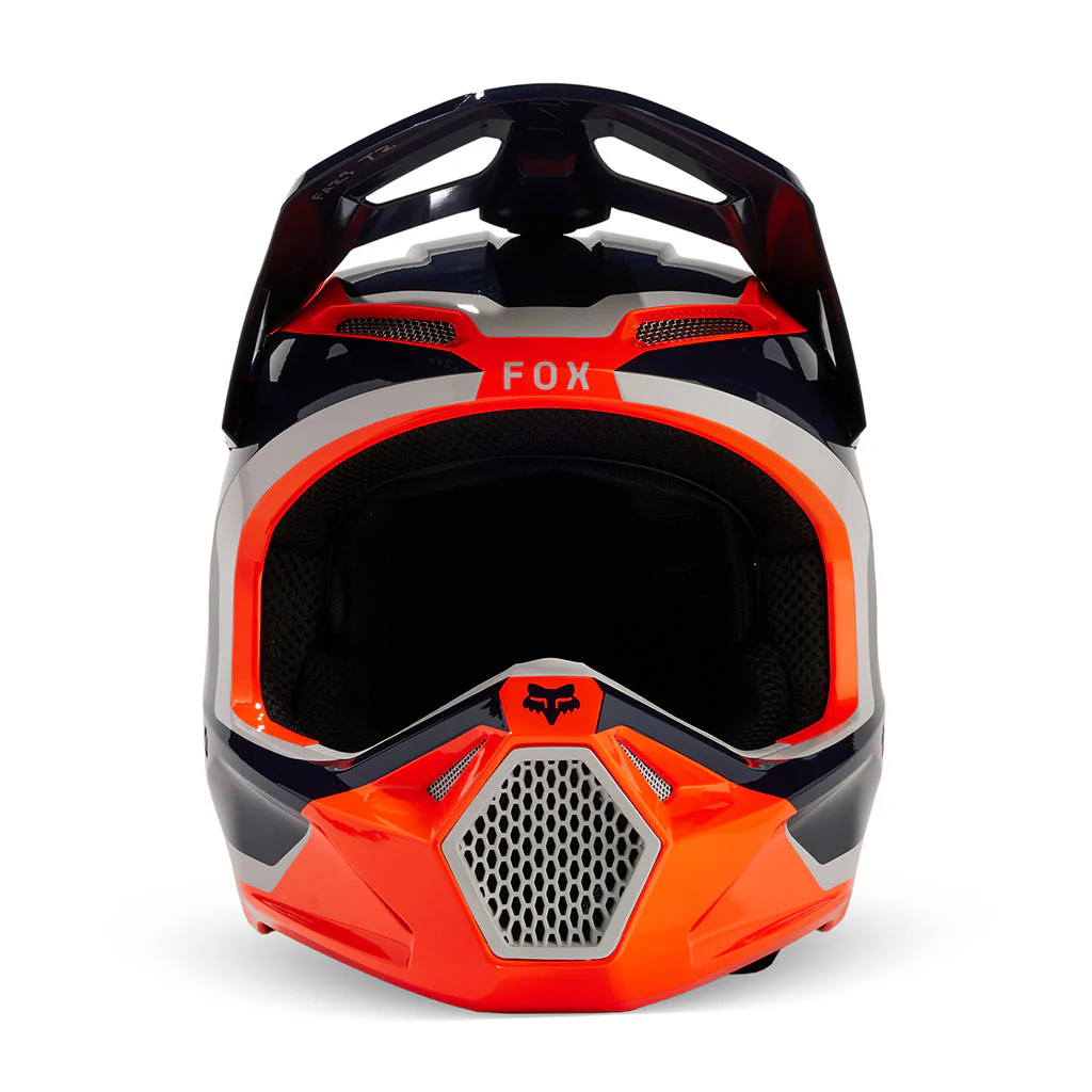 Fox - 2024 V1 Nitro Flo Orange/Navy Helmet - Image 3
