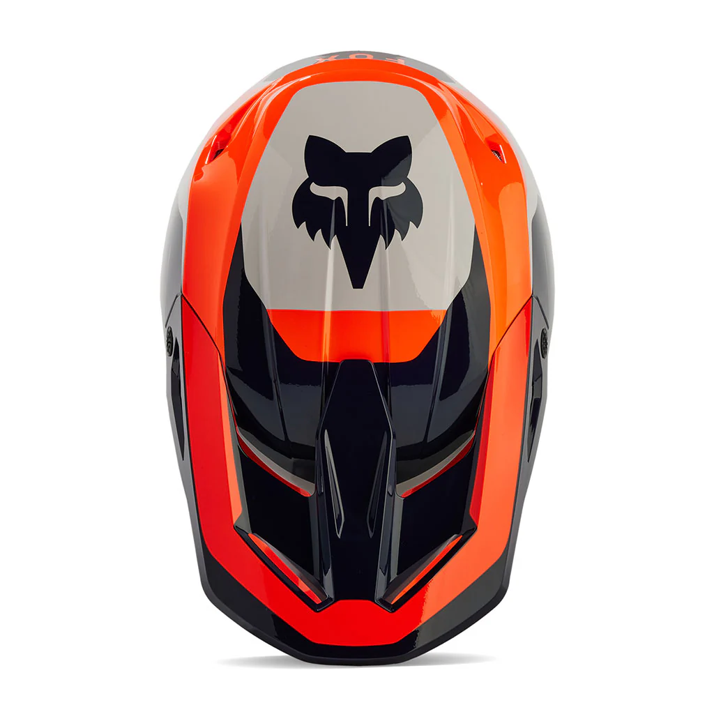 Fox - 2024 V1 Nitro Flo Orange/Navy Helmet - Image 4
