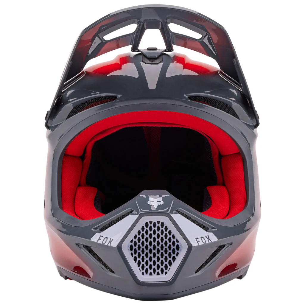 Fox - 2024 V3 Volatile Grey/Red Helmet - Image 2