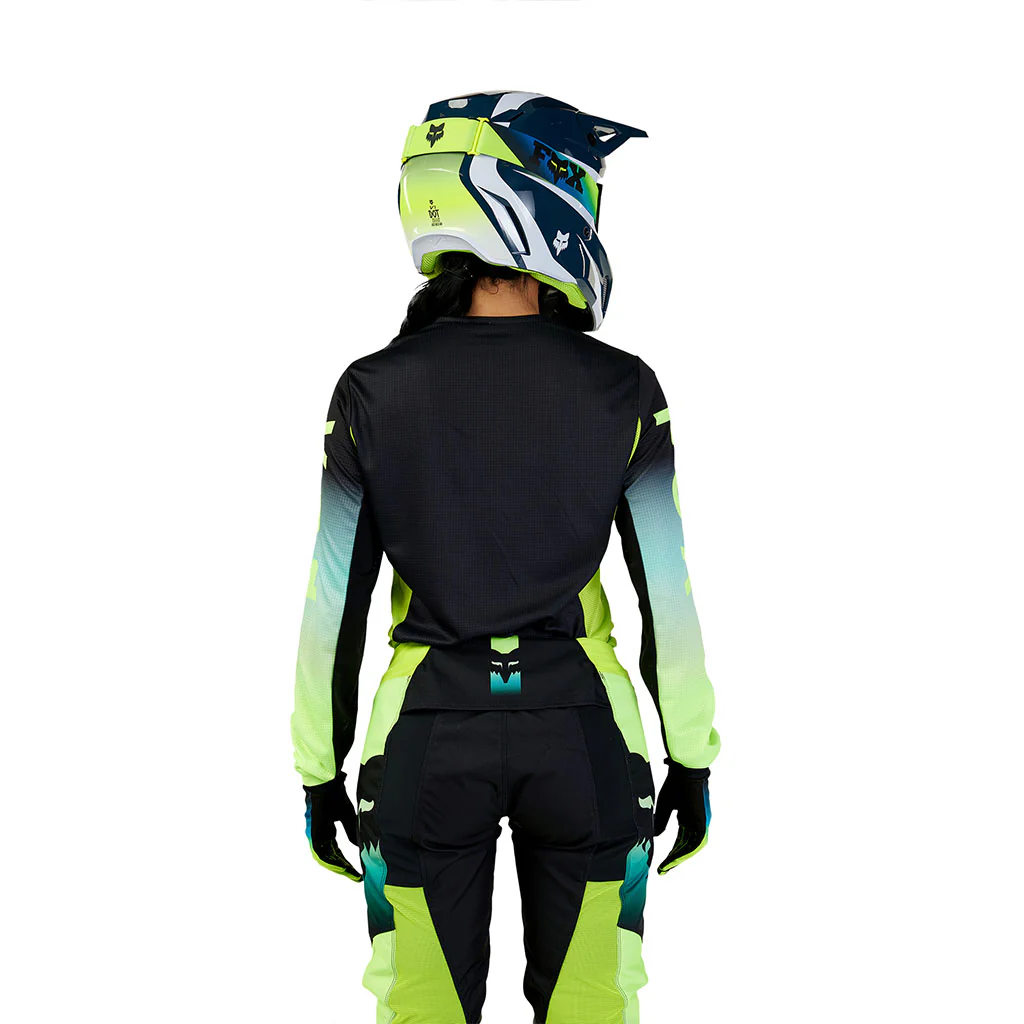Fox - 2024 Womens 180 Flora Black/Yellow Jersey - Image 6
