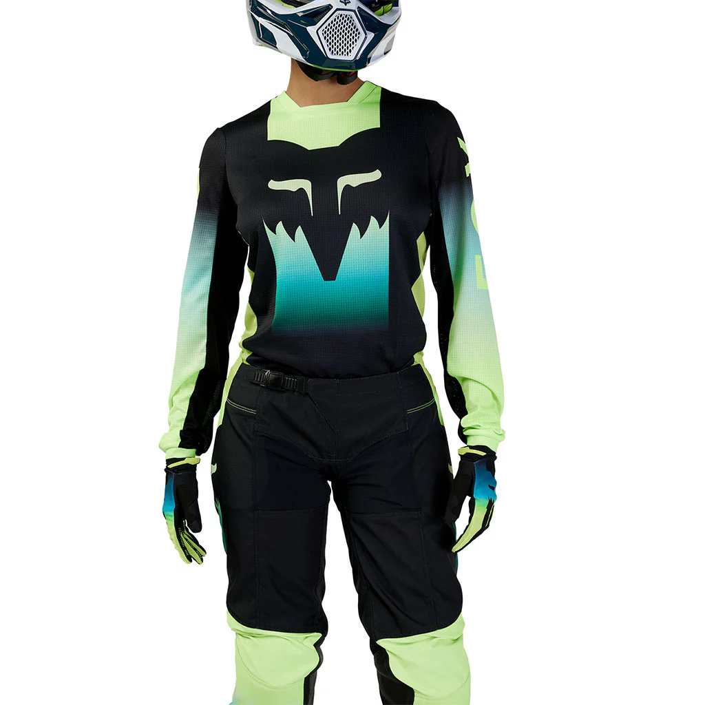 Fox - 2024 Womens 180 Flora Black/Yellow Jersey - Image 7