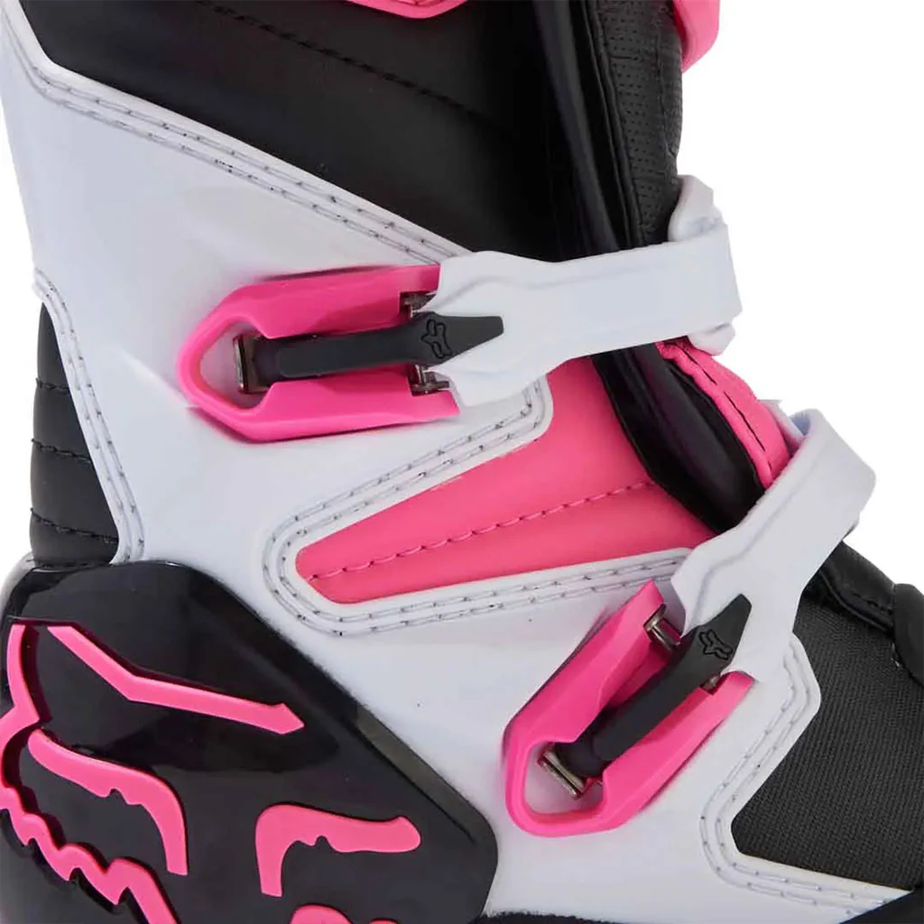 Fox - 2025 Womens Comp Black/White/Pink Mx Boots - Image 7