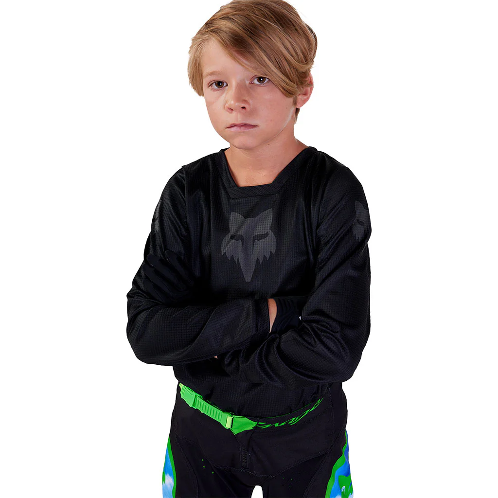 Fox - 2026 Youth Blackout Black/Black Jersey - Image 3