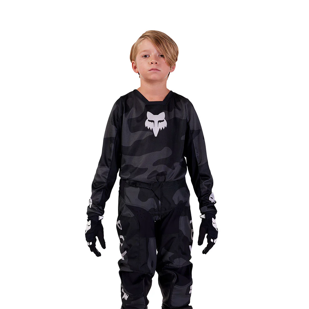 Fox - 2026 Youth 180 Bnkr Black Camo Jersey - Image 2