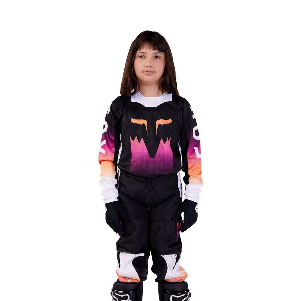 Fox - 2024 Youth 180 Flora Black/White Jersey - Image 2