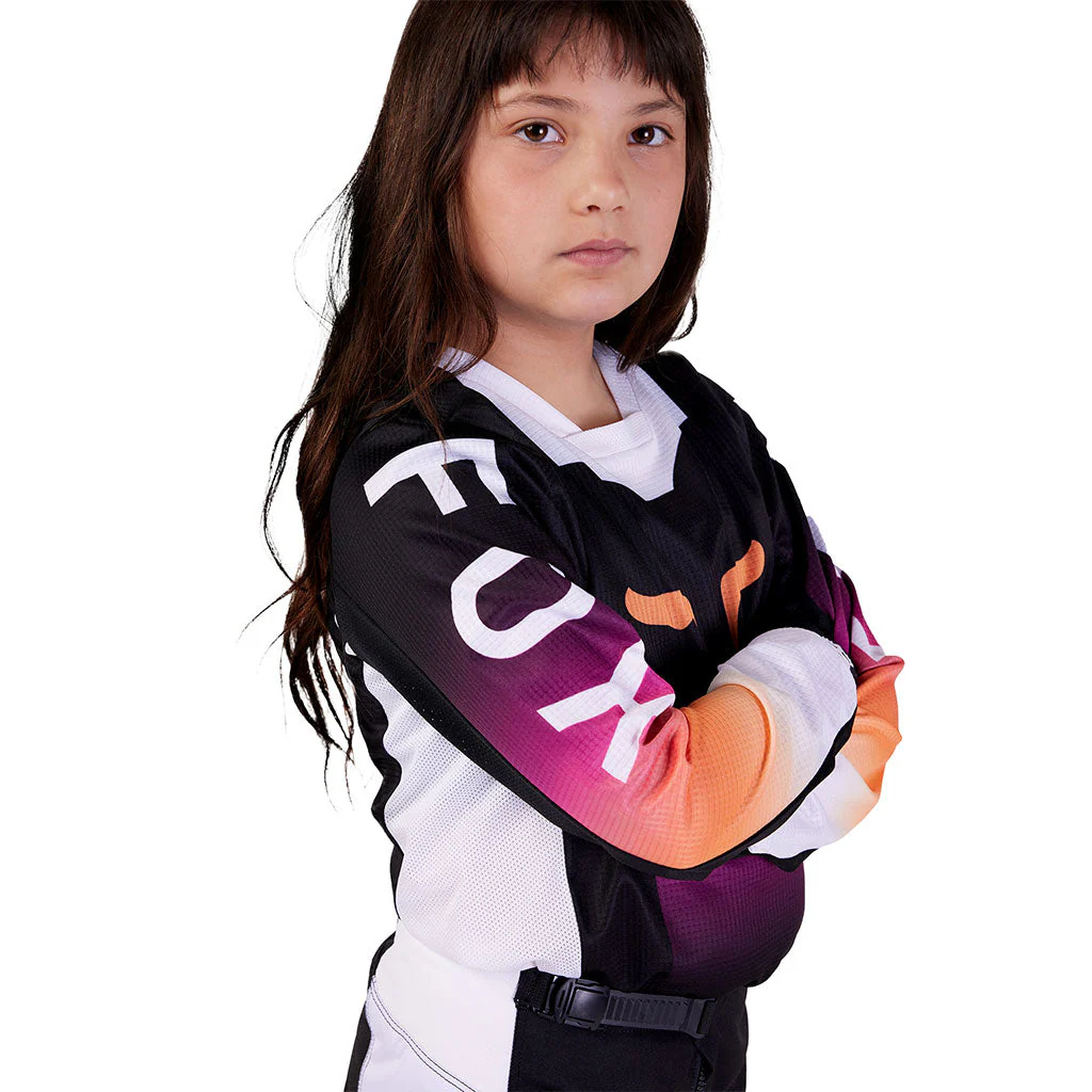 Fox - 2024 Youth 180 Flora Black/White MX Combo - Image 4