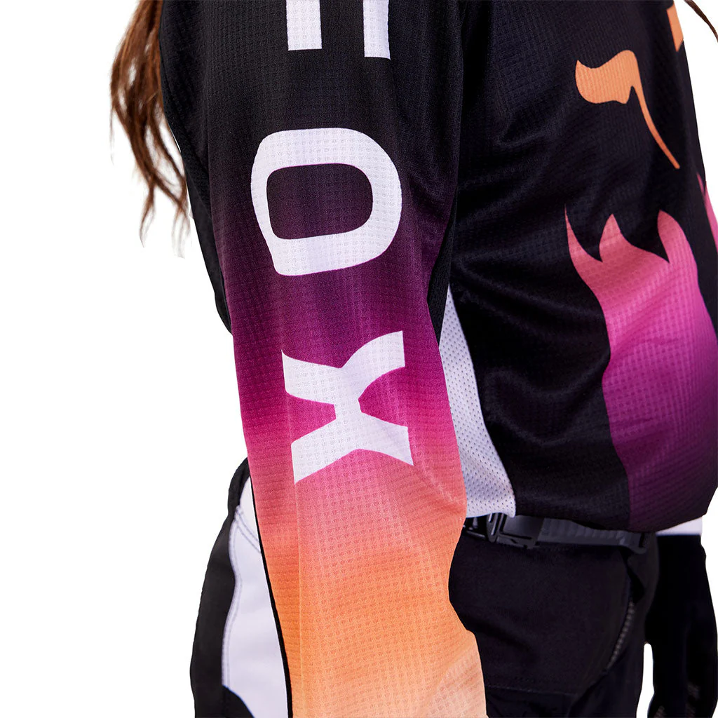 Fox - 2024 Youth 180 Flora Black/White MX Combo - Image 5