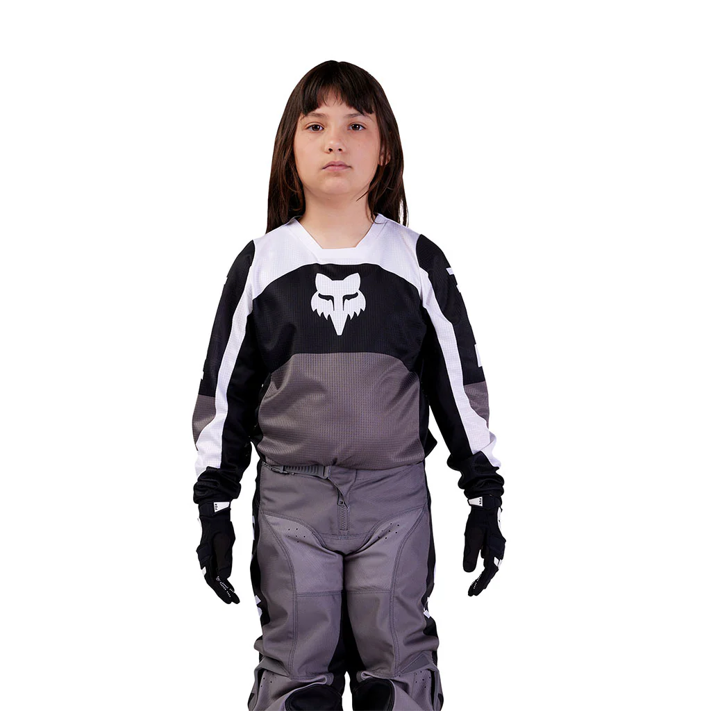Fox - 2024 Youth 180 Nitro Black/Grey/White Jersey - Image 5