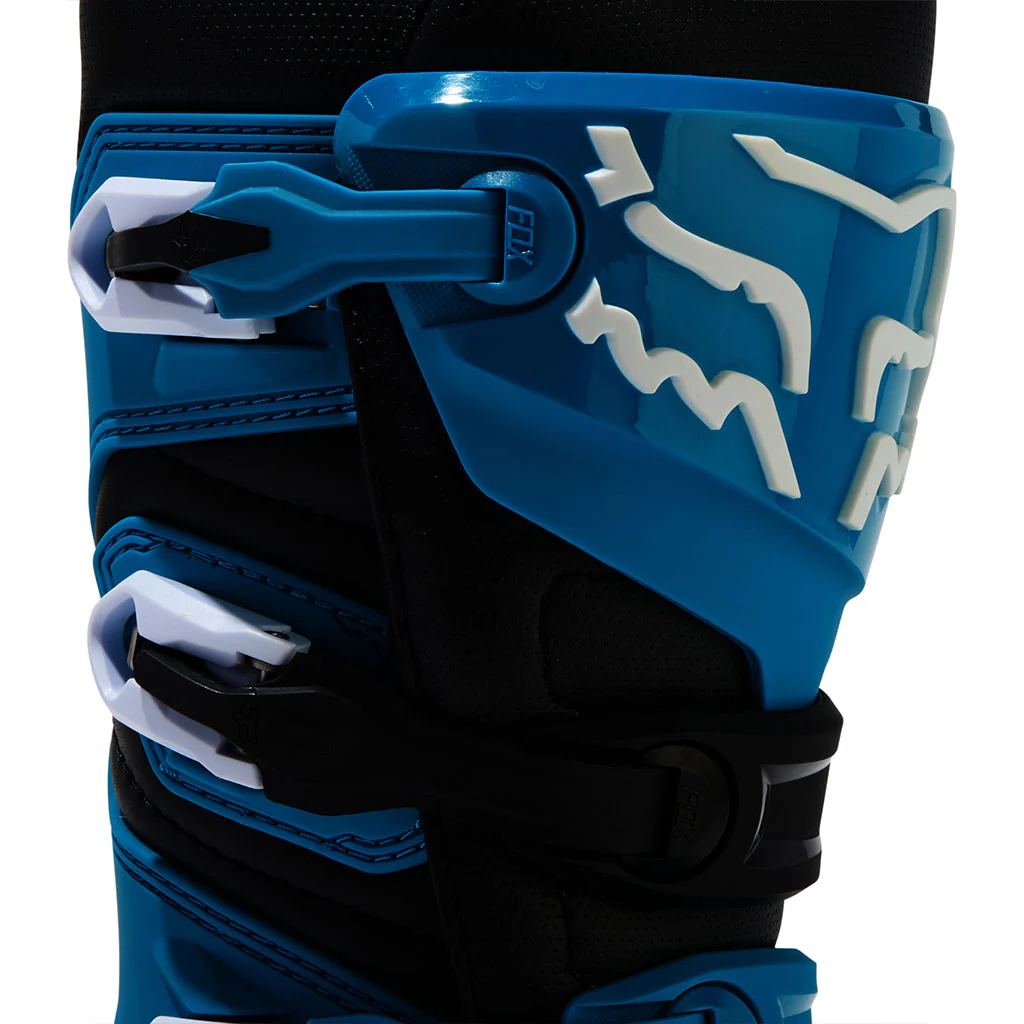 Fox - Youth Comp Blue/Yellow MX Boots - Image 3