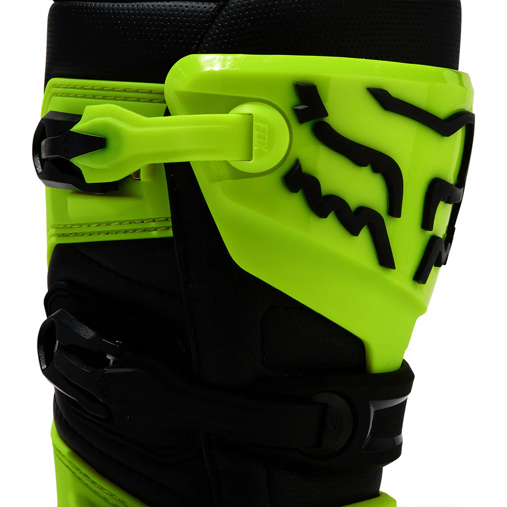 Fox - 2025 Youth Comp Flo Yellow MX Boots - Image 4
