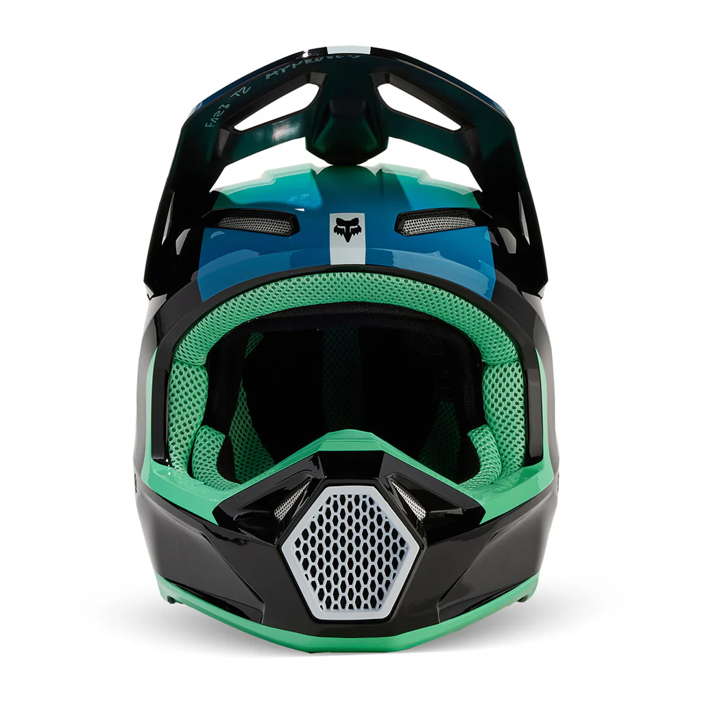 Fox - 2024 Youth V1 Ballast Black/Blue Helmet - Image 3