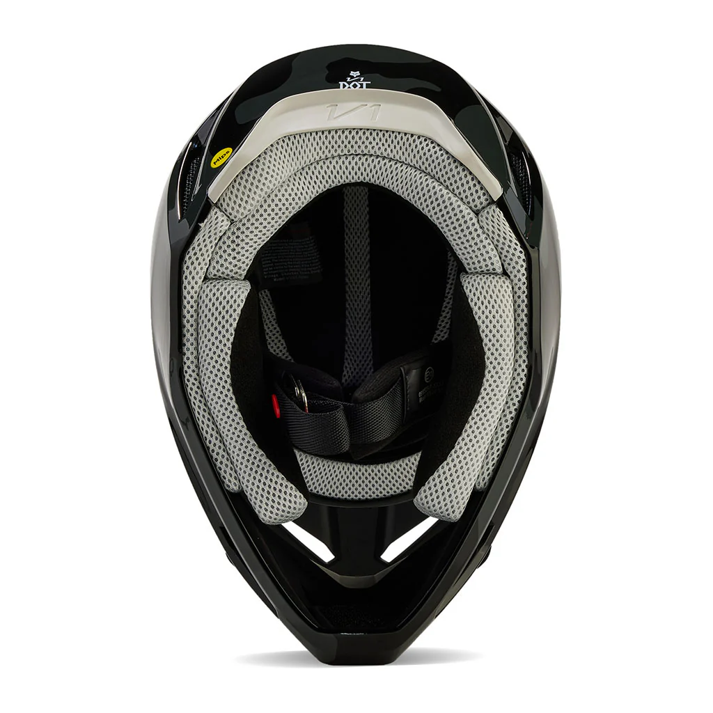 Fox - 2024 Youth V1 Black/Camo BNKR Helmet - Image 3