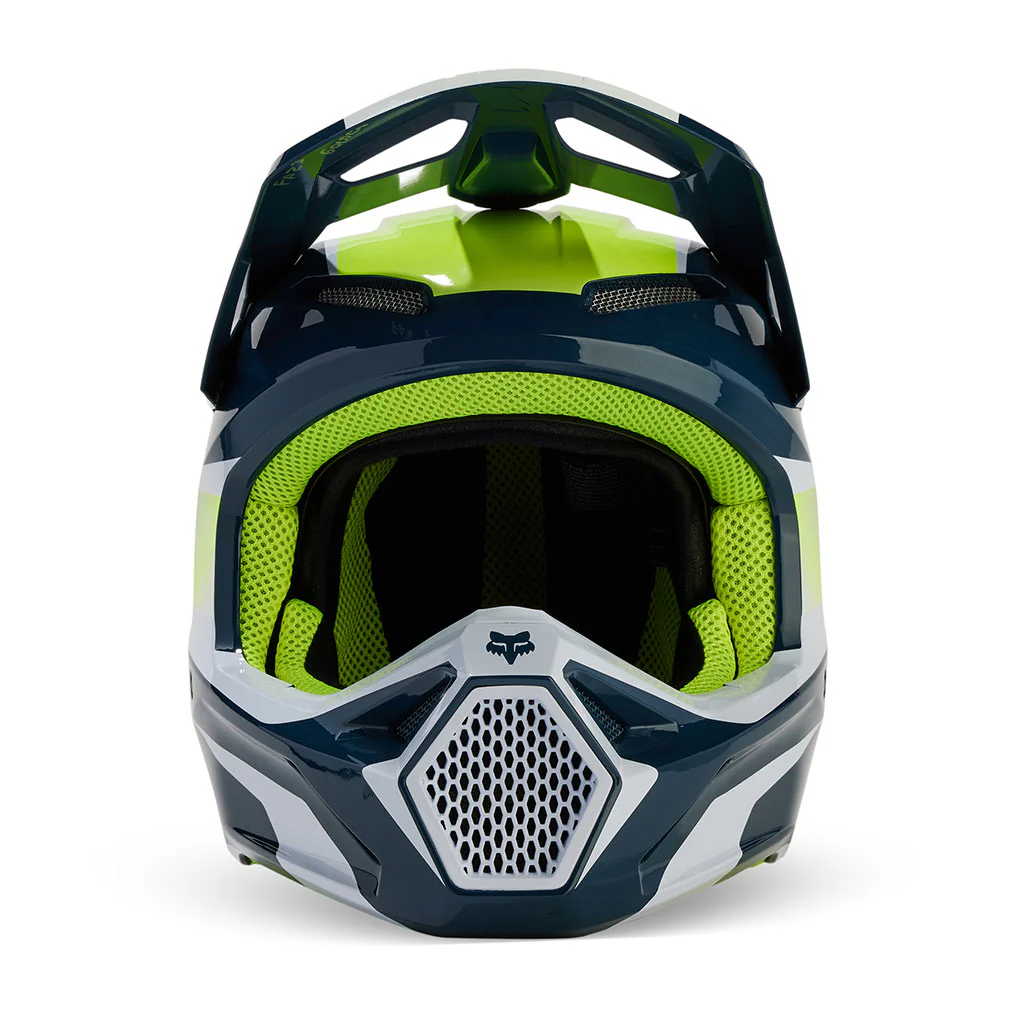 Fox - 2024 Youth V1 Flora Dark Indigo Helmet - Image 2