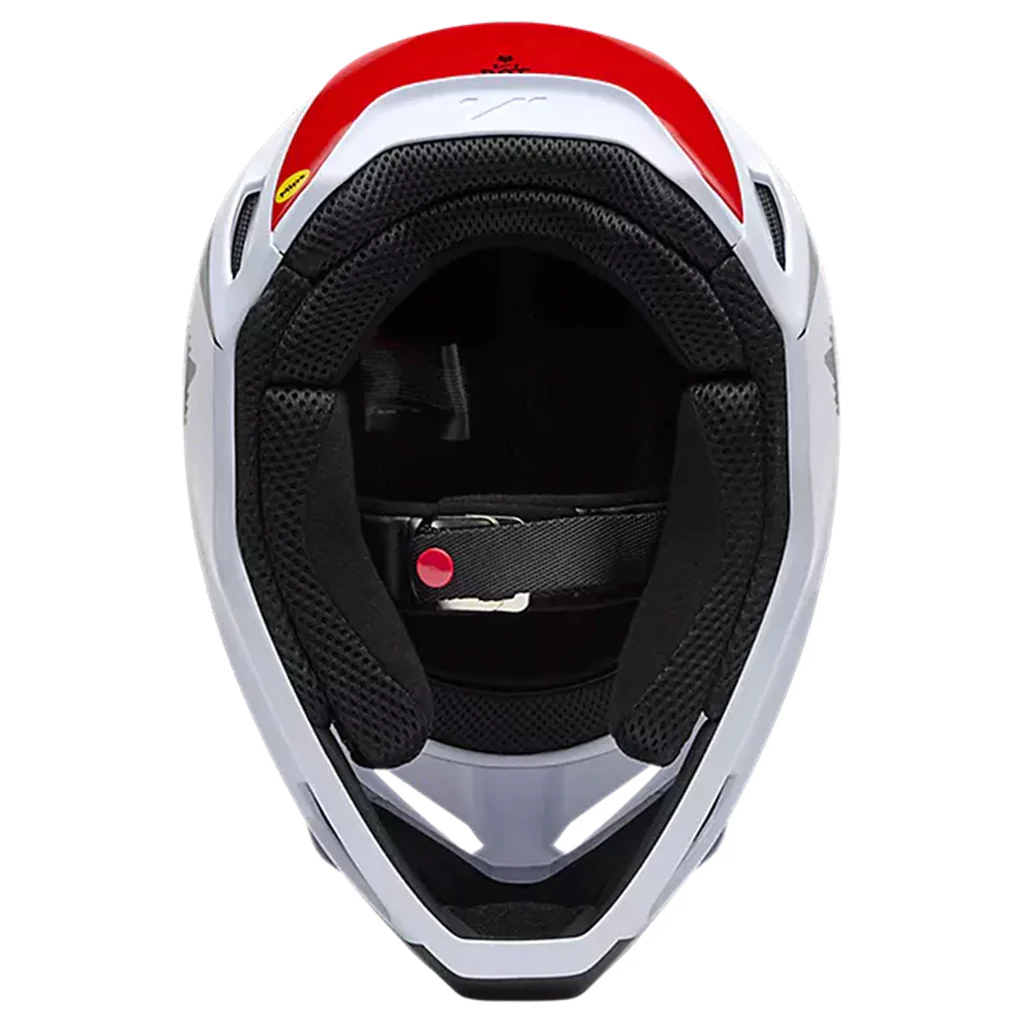 Fox - 2025 V1 Flow White/Red Helmet - Image 2