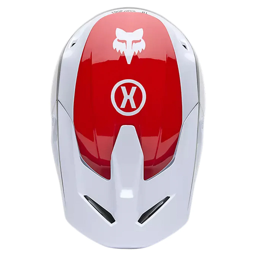 Fox - 2025 V1 Flow White/Red Helmet - Image 5