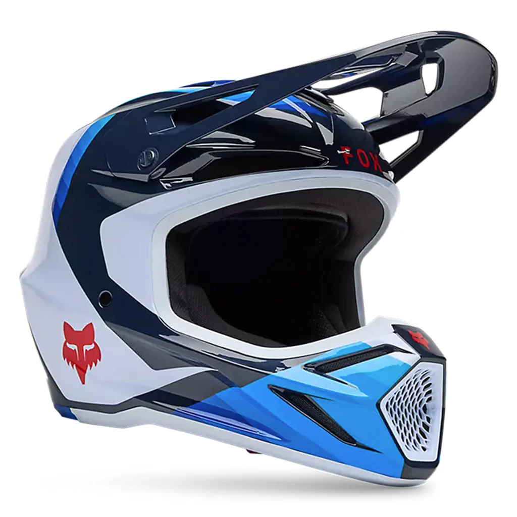 Fox - 2025 V3 Fade White/Blue Helmet - Image 2