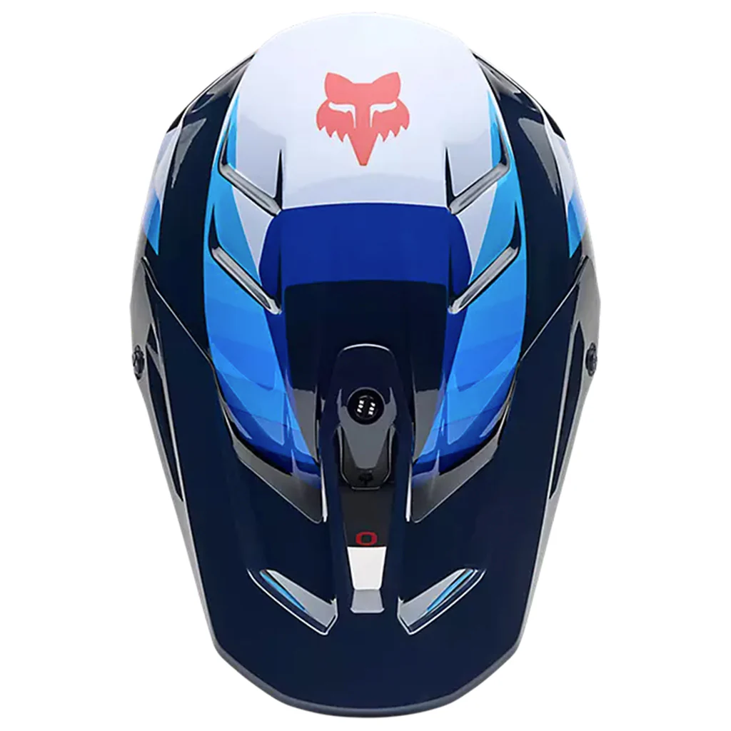 Fox - 2025 V3 Fade White/Blue Helmet - Image 4