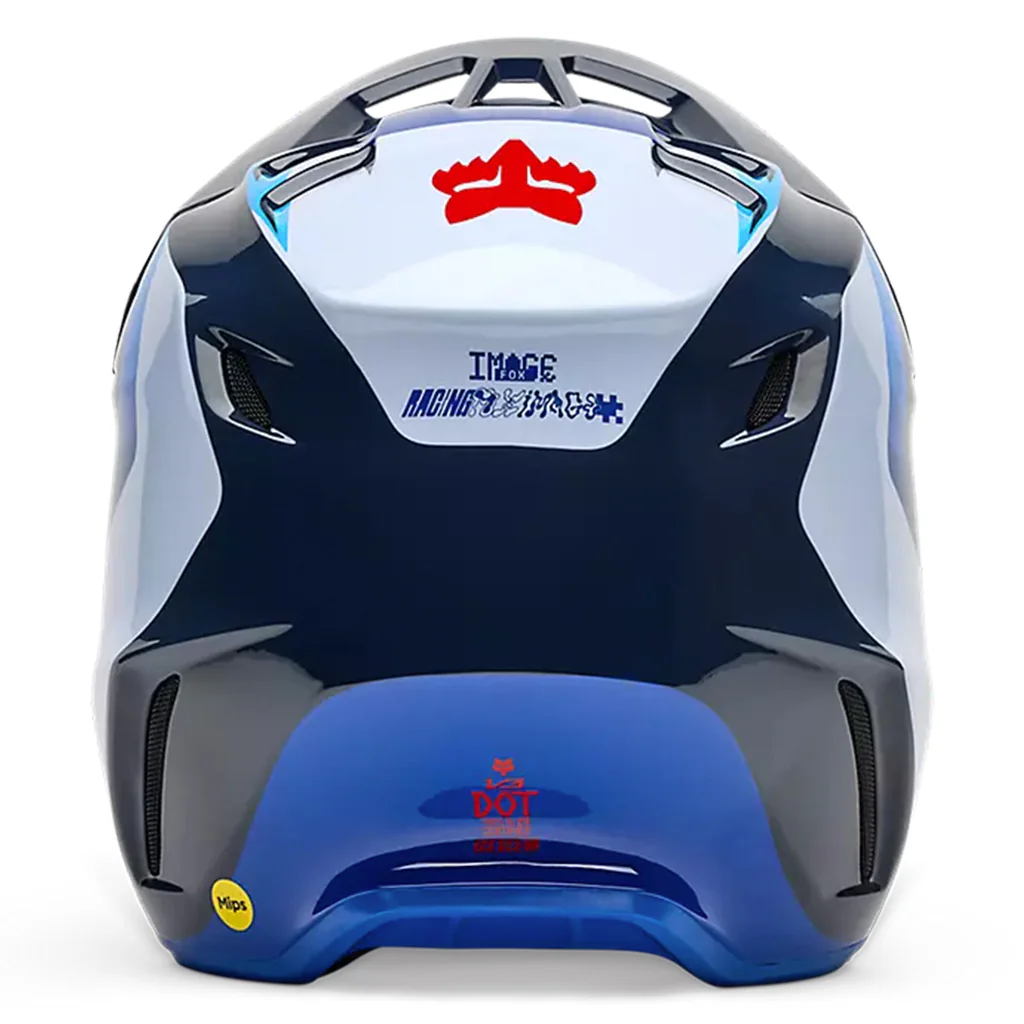 Fox - 2025 V3 Fade White/Blue Helmet - Image 5