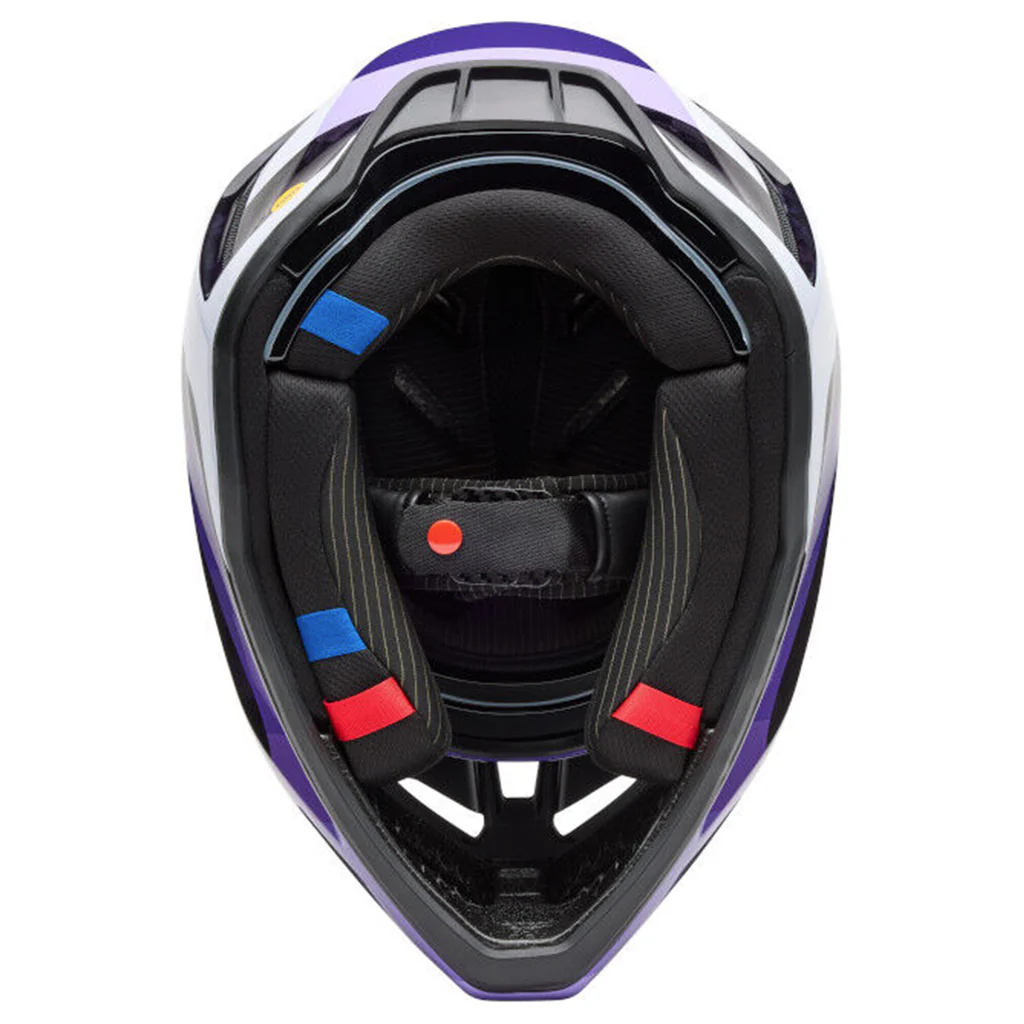 Fox - 2025 V3 RS Black/Purple Grid Helmet - Image 5