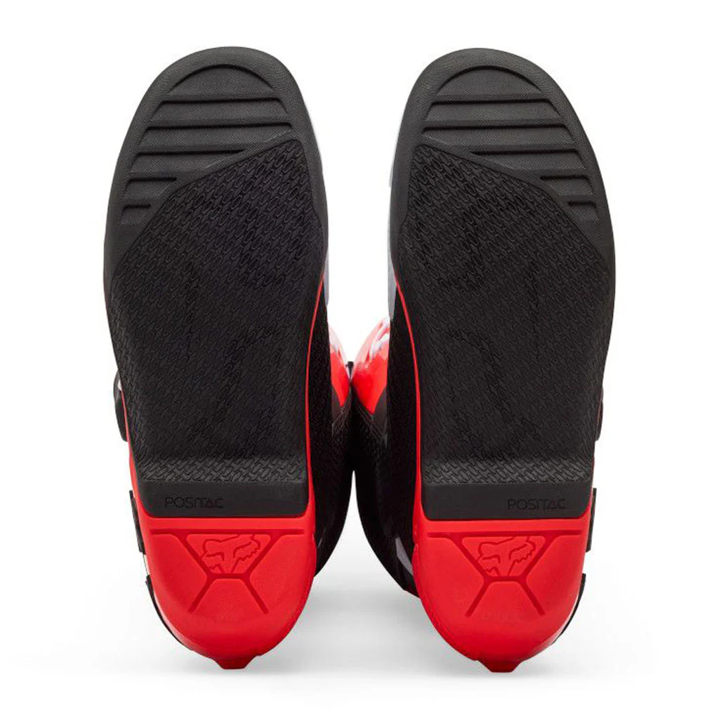 Fox - 2026 Comp White/Flo Red Boots - Image 4