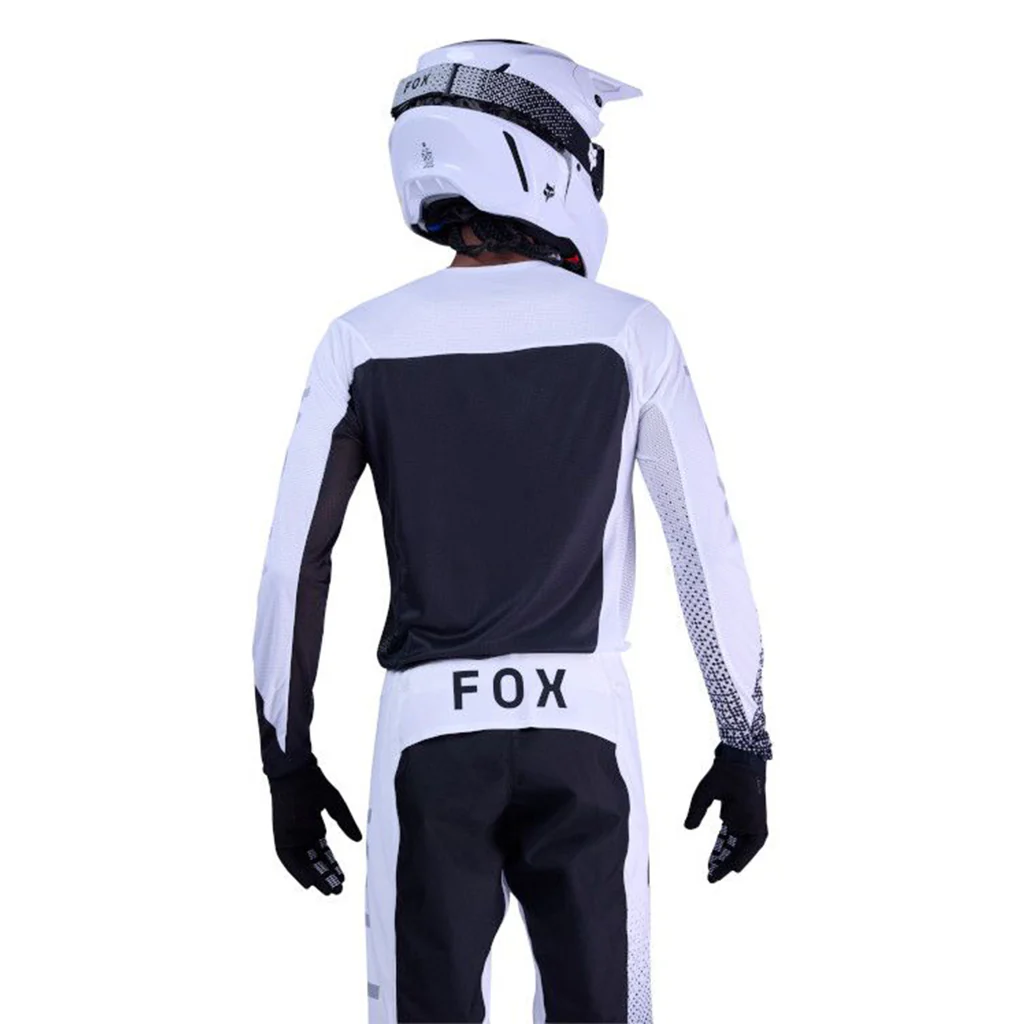 Fox - 2026 Flexair Fracture White/Black Jersey - Image 4