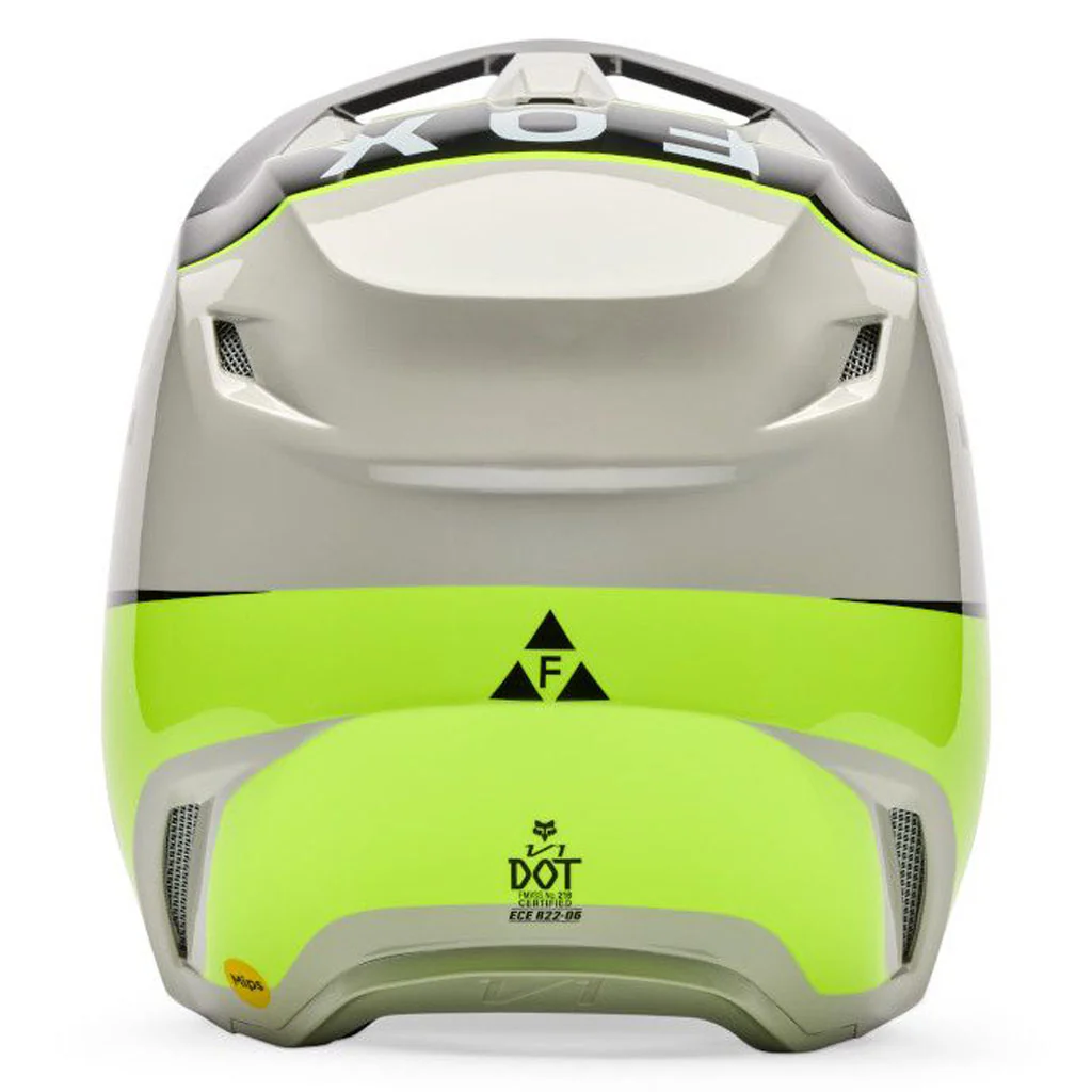Fox - 2026 V1 Collect Grey/Yellow Helmet - Image 4