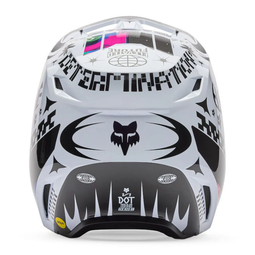 Fox - 2026 V1 Image Cosmo White/Black Helmet - Image 4