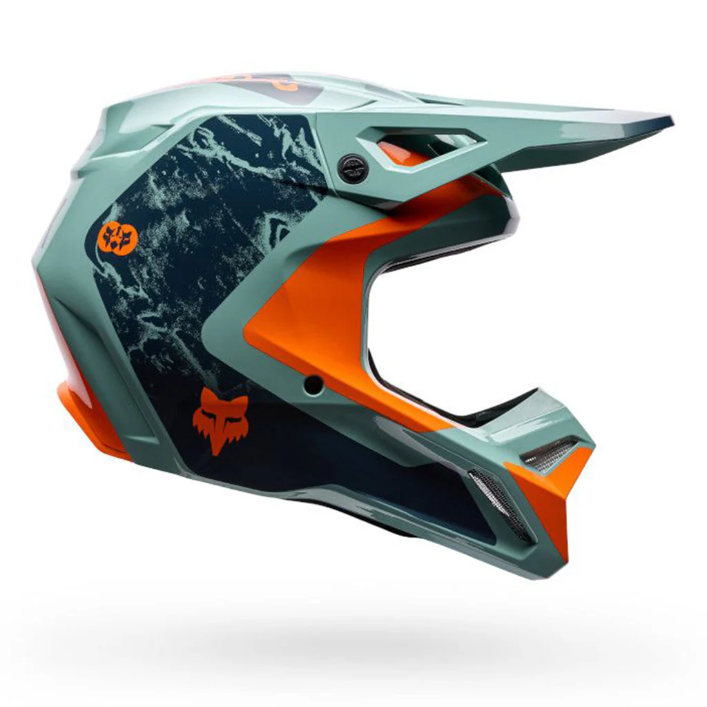 Fox - 2026 V1 Image Print Teal/Orange Helmet - Image 2