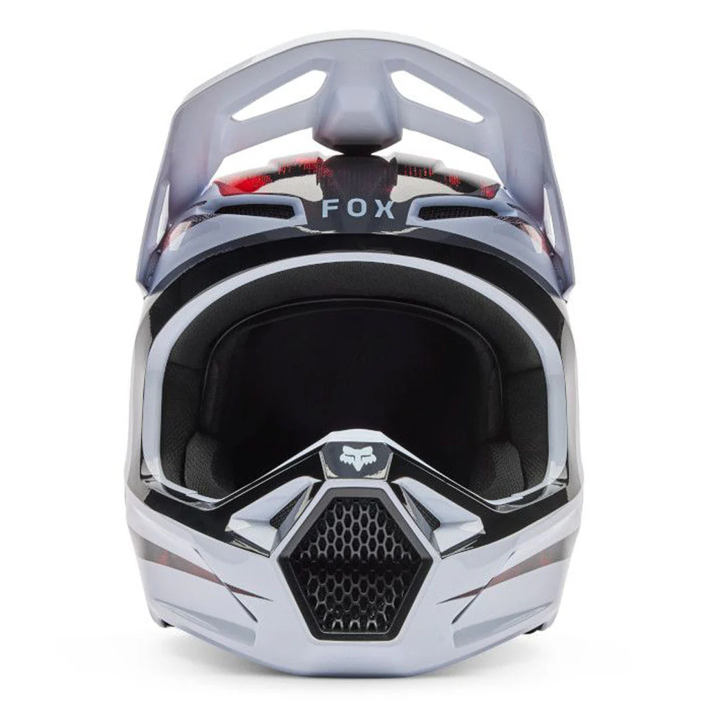 Fox - 2026 V1 Kairos White/Flo Red Helmet - Image 3