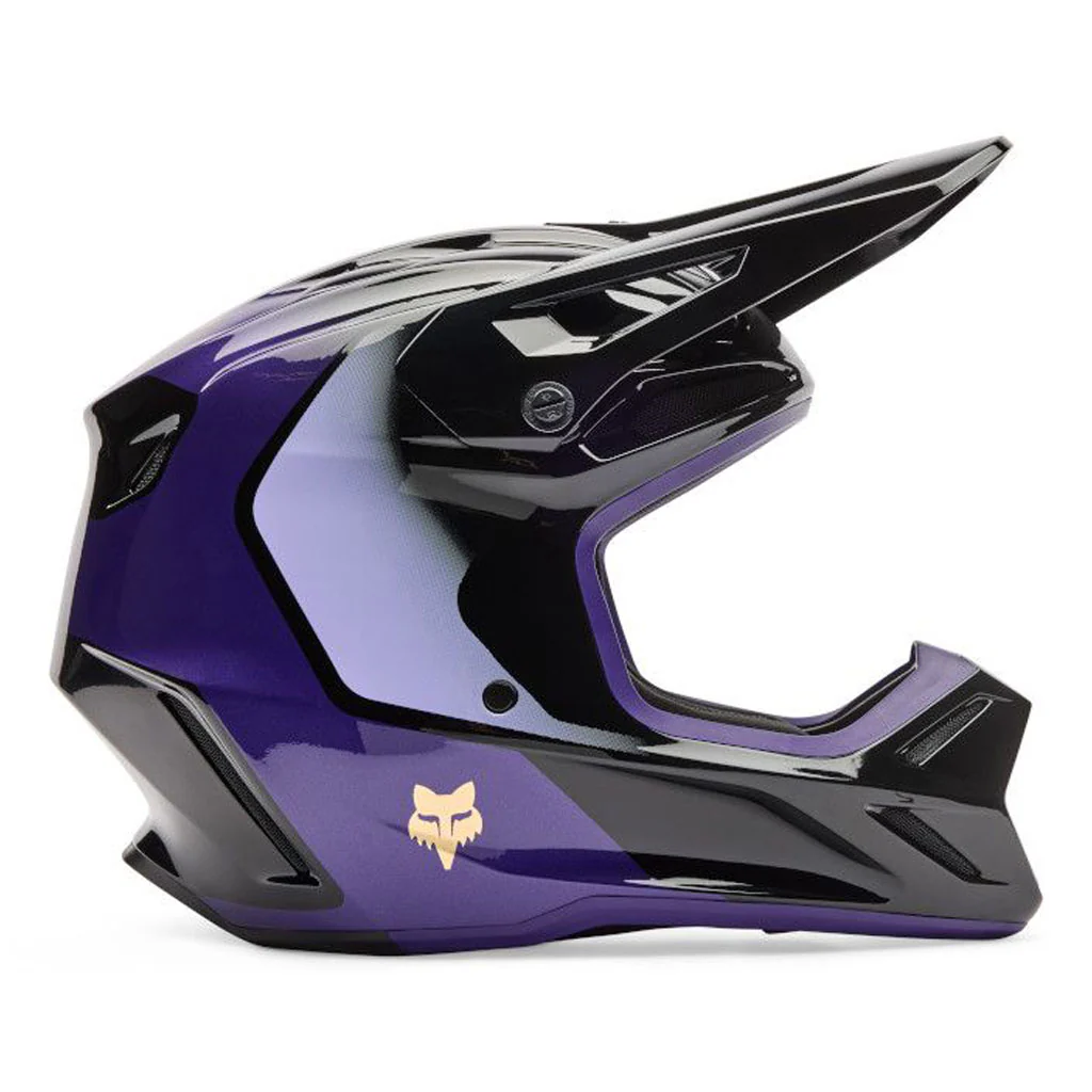 Fox - 2026 V3 Drip Black/Purple Helmet - Image 2
