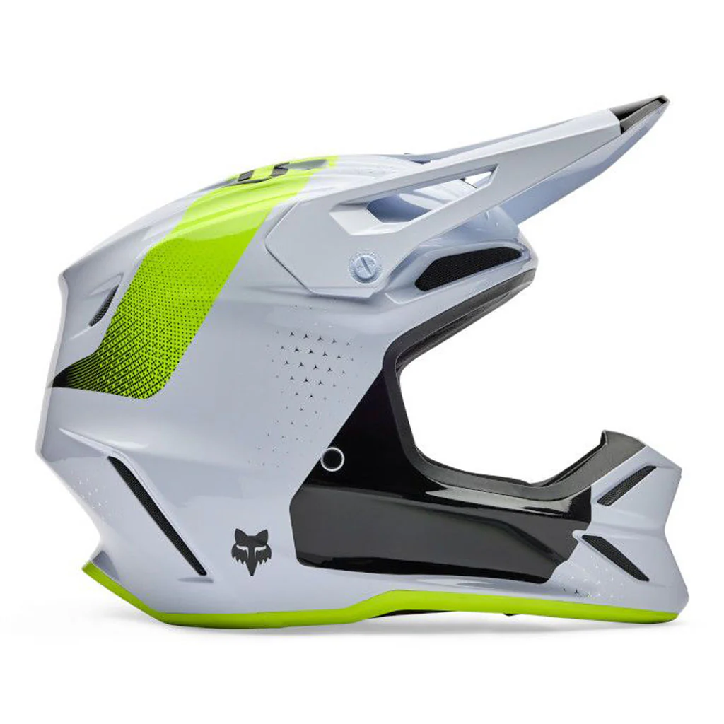 Fox - 2026 V3 Tine White/Yellow Helmet - Image 2