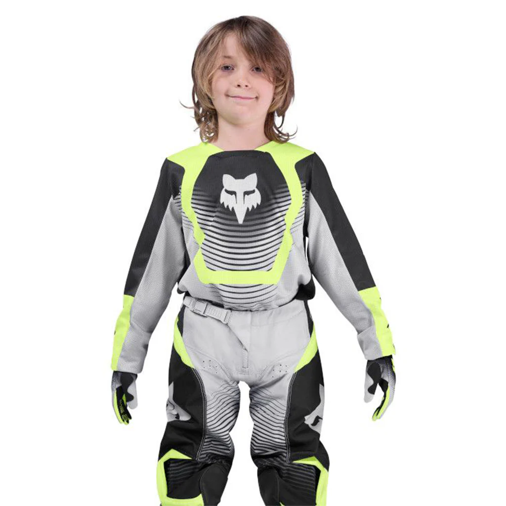 Fox - 2026 Youth 180 Collect Grey/Yellow Jersey - Image 3