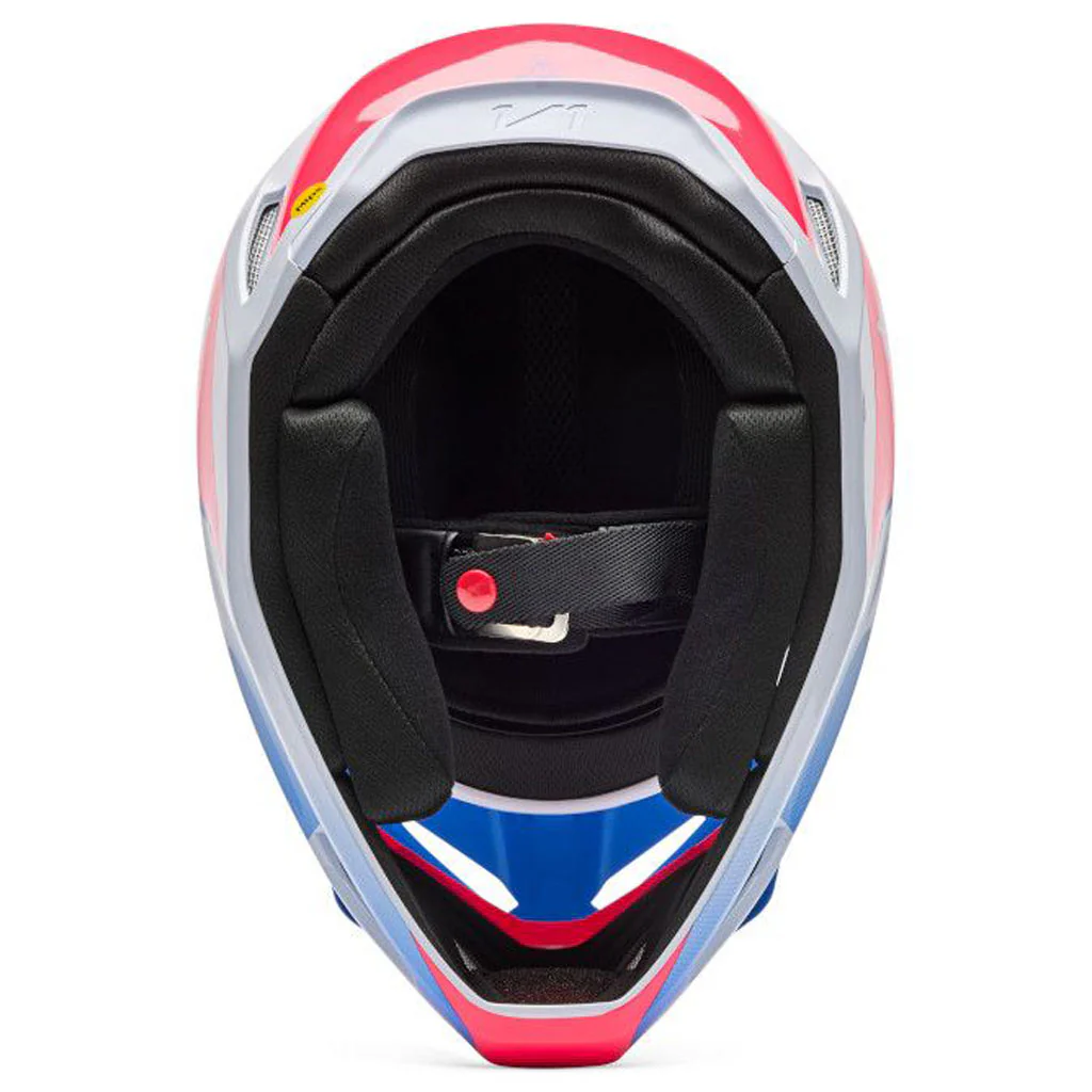Fox - 2026 Youth V1 Collect Blue/Pink Helmet - Image 6