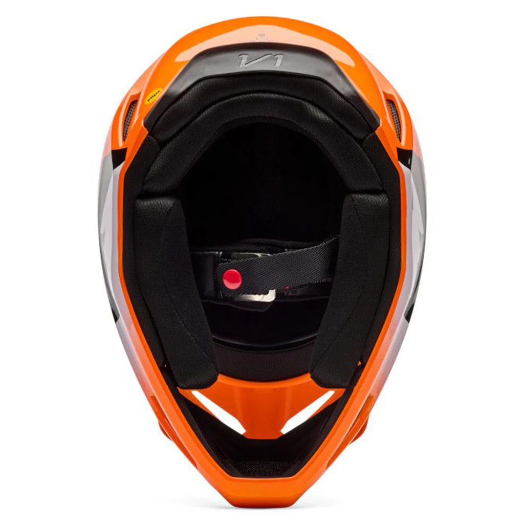 Fox - 2026 Youth V1 Shield Flo Orange Helmet - Image 2